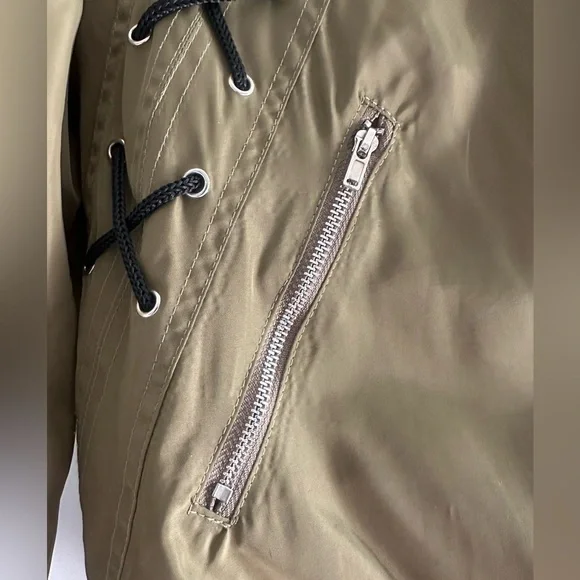 Elodie Cross Stitch Lightweight Bomber Jacket - Picture 12 of 15